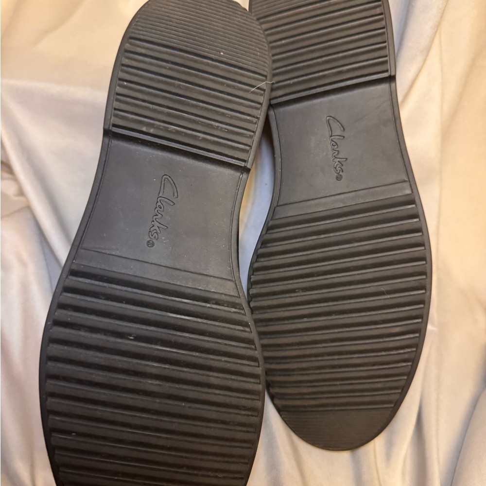 Clarks Black Leather Penny Loafers - Picture 5 of 5